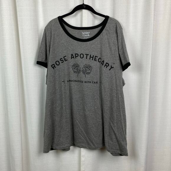 Torrid Gray Schitt’s Creek Rose Apothecary T-Shirt Sz.4 - Picture 5 of 14